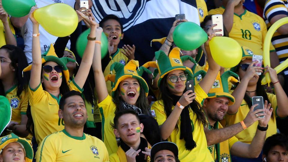 Болельщики сборной Бразилии