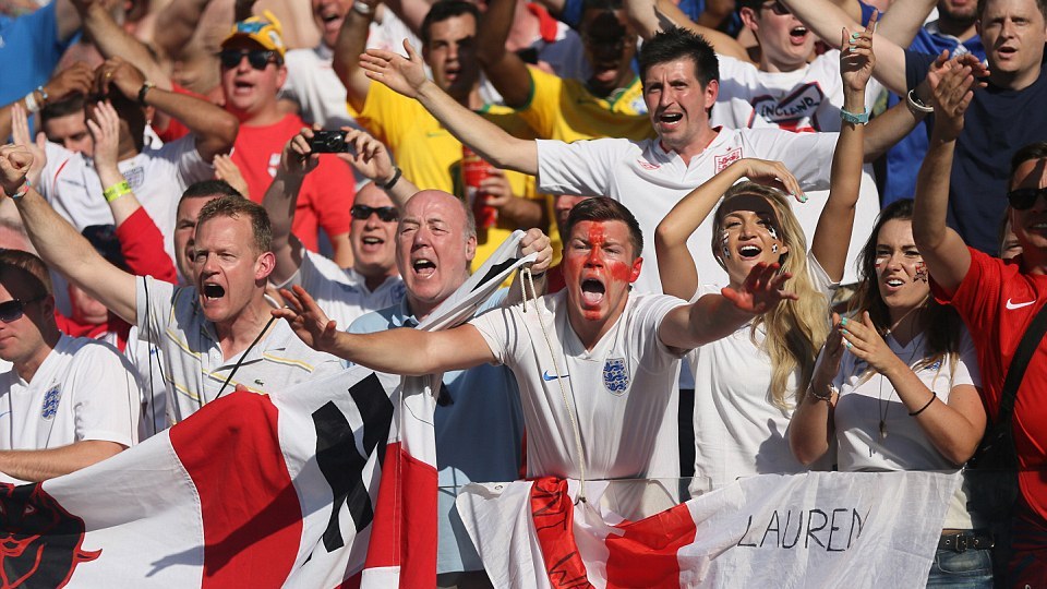 Болельщики сборной Англии