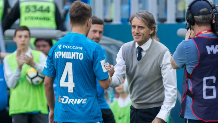 Роберто Манчини попрощался с «Зенитом»