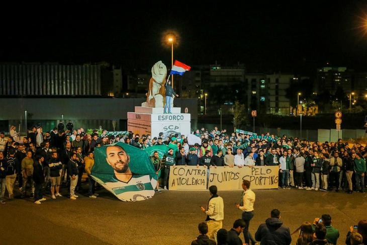 Шествие болельщиков «Спортинга»