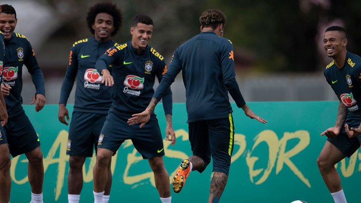 Тренировка сборной Бразилии