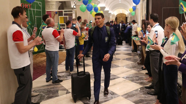 Сборная Бразилии прибыла в Сочи