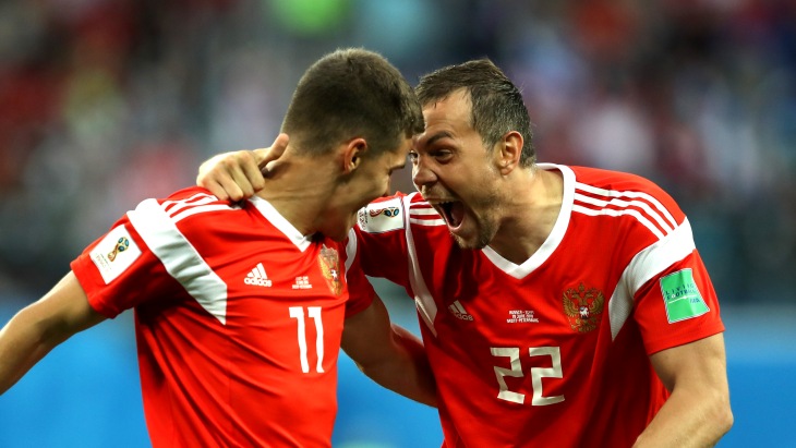 Артем Дзюба и Роман Зобнин