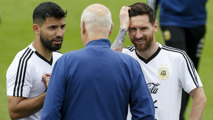 Серхио Агуэро и Лионель Месси