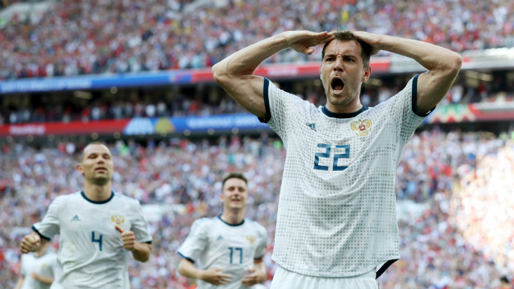 Дзюба забил уже третий мяч на ЧМ