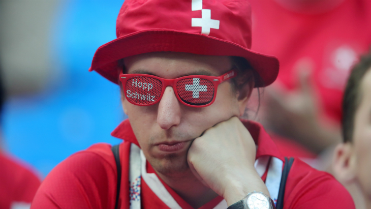 Болельщики Швейцарии не зажигали