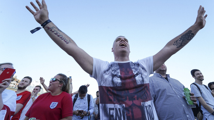 Болельщики сборной Англии