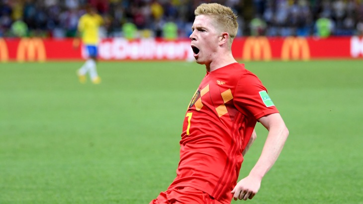 Де Брейне — автор второго гола бельгийцев