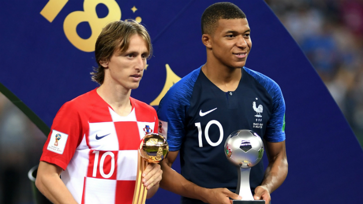 Лука Модрич и Килиан Мбаппе