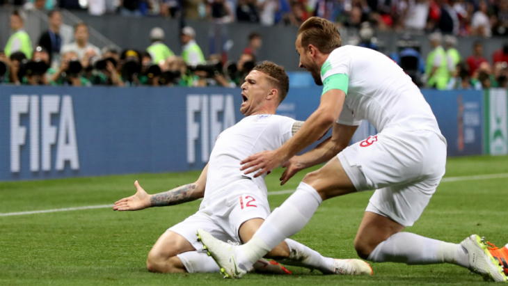 Киран Триппьер забивал за Англию со стандартов