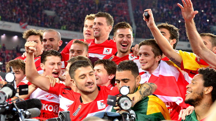 «Спартак» празднует чемпионство