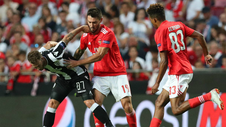 Фрагмент матча «Бенфика» — ПАОК