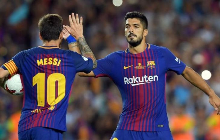 Лионель Месси и Луис Суарес