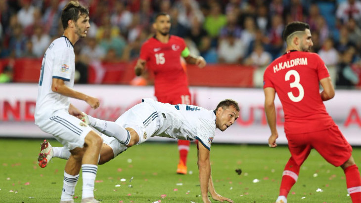 Россия обыграла Турцию в дебютном матче Лиги наций