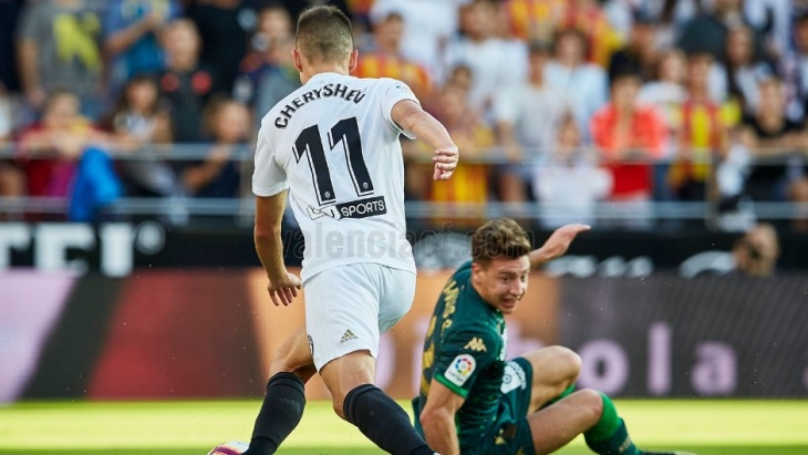 Денис Черышев провел на поле 77 минут