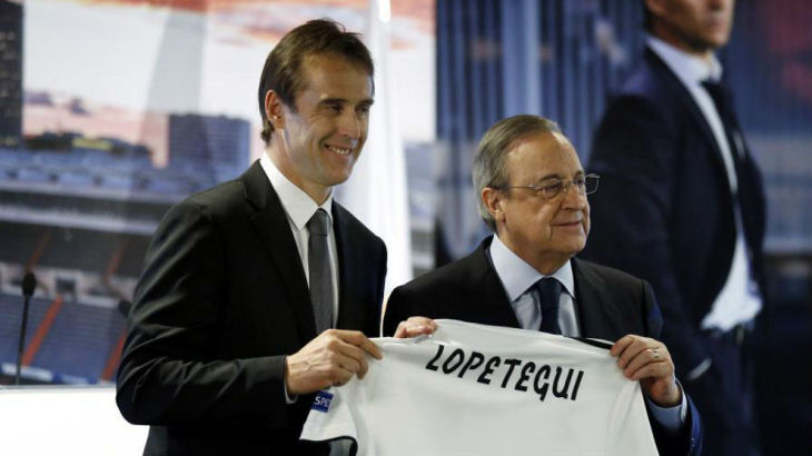 Хулен Лопетеги и Флорентино Перес