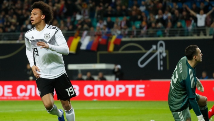 Немцы забили три гола в первом тайме