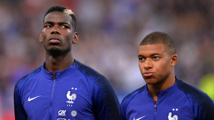 Поль Погба и Килиан Мбаппе