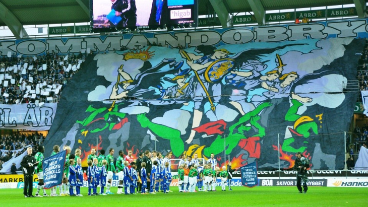 В Швеции болельщики сорвали матч