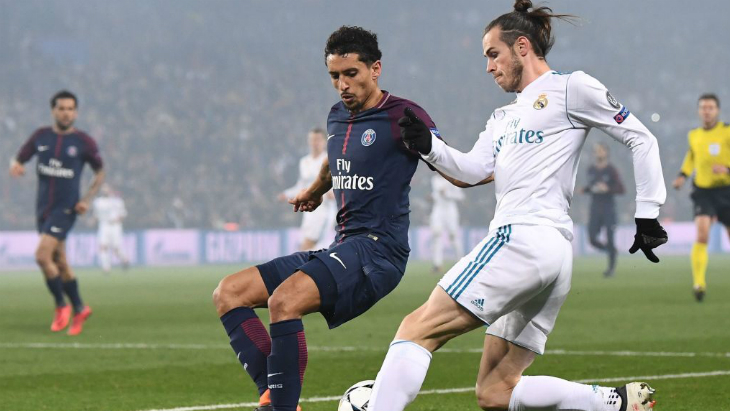 Гарет Бэйл в матче с ПСЖ