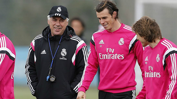 Карло Анчелотти и Гарет Бэйл