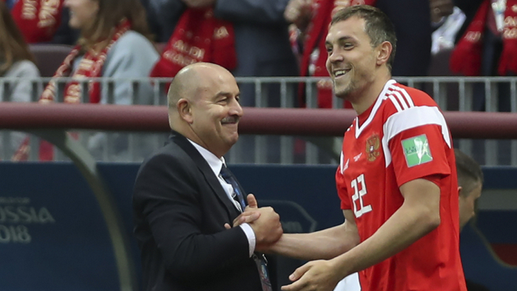 Станислав Черчесов и Артем Дзюба