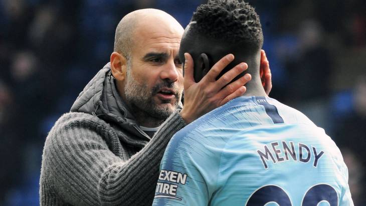 Пеп Гвардиола и Бенжамен Менди
