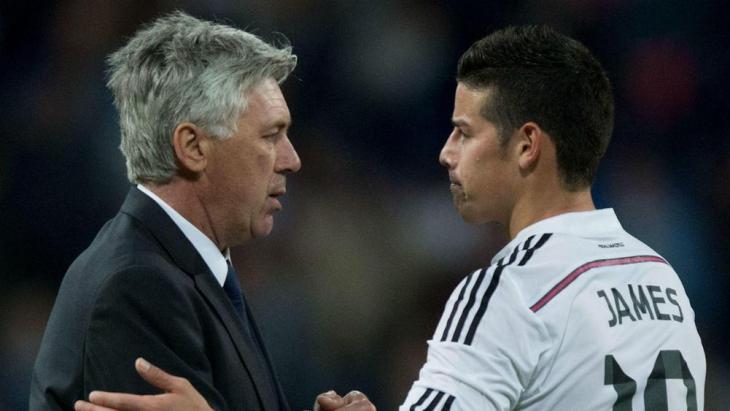 Карло Анчелотти и Хамес Родригес