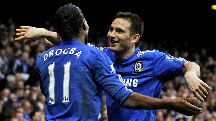 Дидье Дрогба и Фрэнк Лэмпард