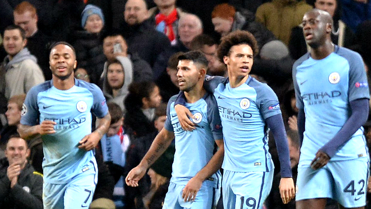 Рахим Стерлинг, Серхио Агуэро, Лерой Сане и Яя Туре