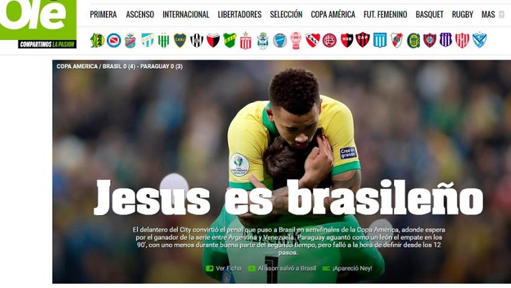 «Иисус — бразилец»