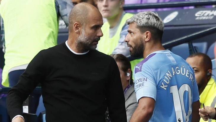 Пеп Гвардиола и Серхио Агуэро