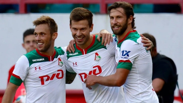 Футболисты «Локомотива»