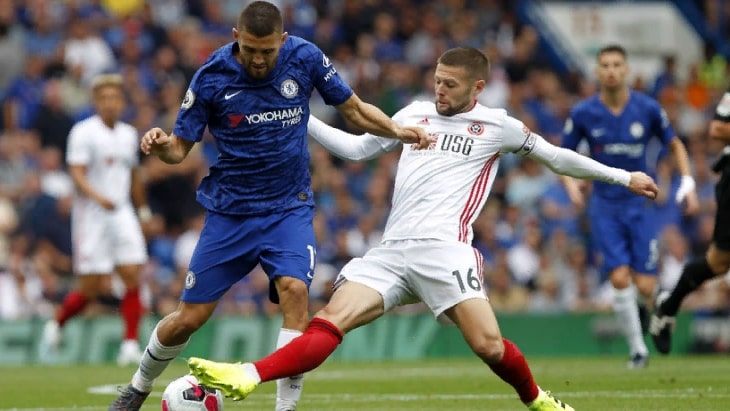 Фрагмент матча «Челси» — «Шеффилд Юнайтед»