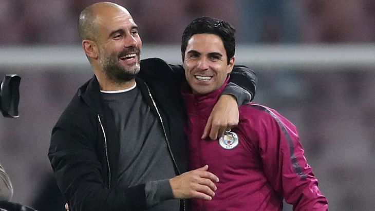 Пеп Гвардиола и Микель Артета
