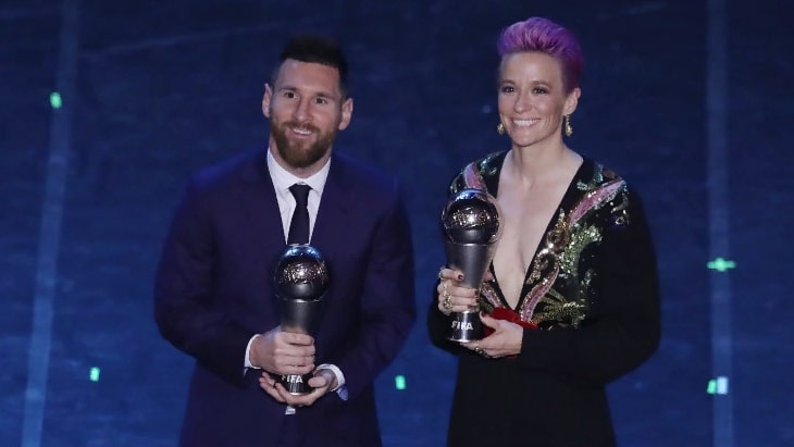 Лионель Месси и Меган Рапино