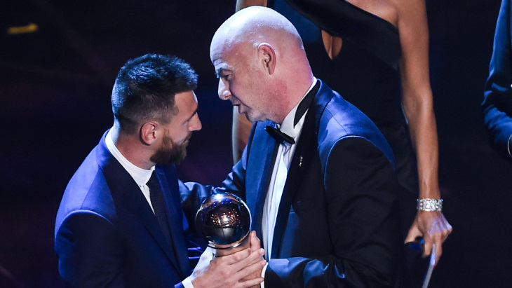 Лео Месси и Джанни Инфантино