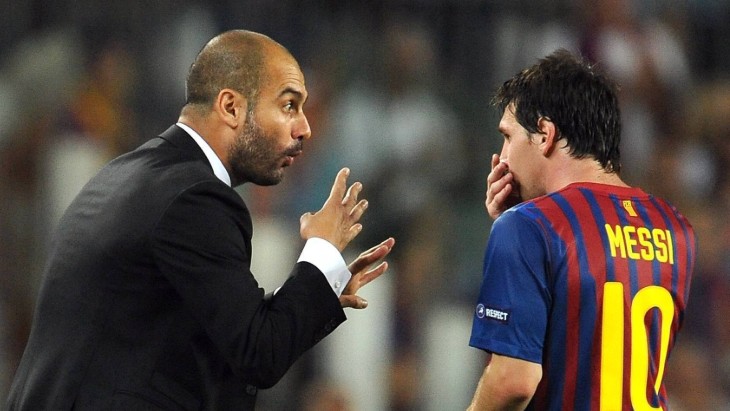Пеп Гвардиола и Лионель Месси