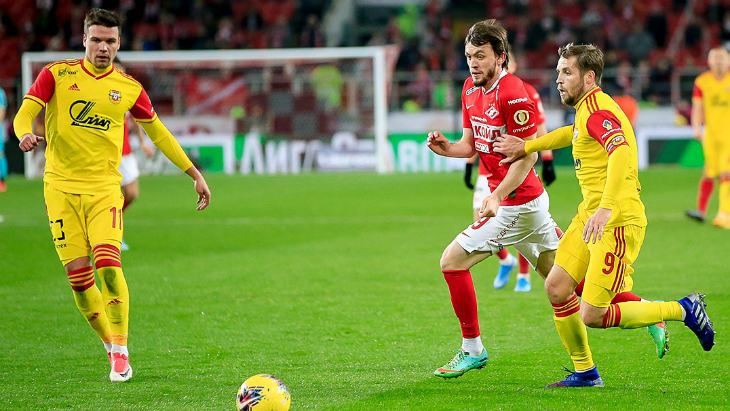 В первом тайме игра «Спартака» не ладилась