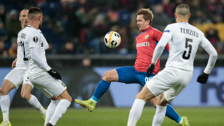 В первом тайме ЦСКА пришлось непросто