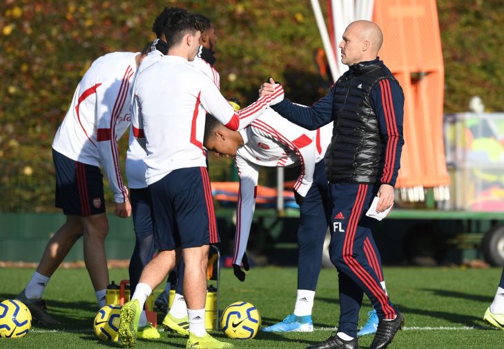 Фредди Юнгберг на тренировке «Арсенала»