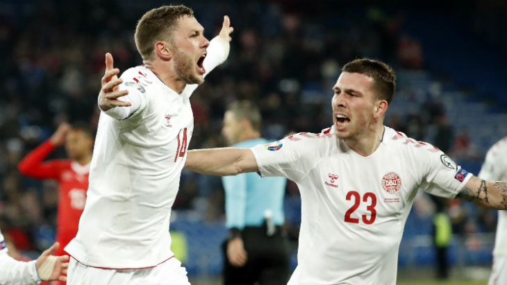 Сборная Даниии показала характер в отборе