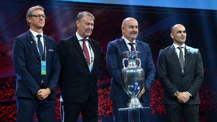 Главные тренеры сборных Дании, Финляндии, России и Бельгии