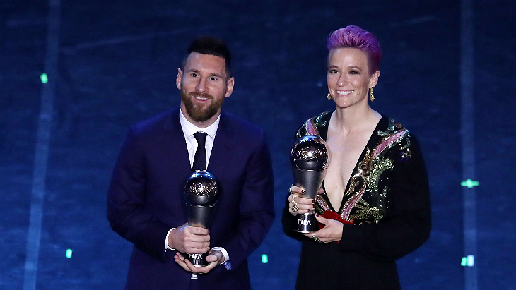 Лионель Месси и Меган Рапино