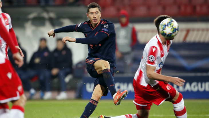 Левандовски оформил покер в матче с «Црвеной Звездой»