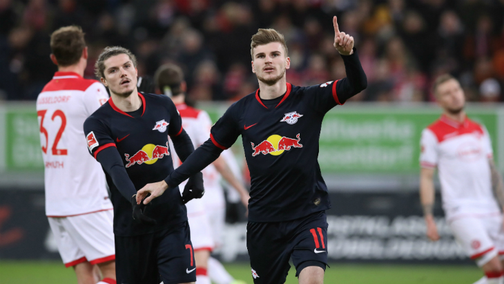 Вернер в матче с «Фортуной»