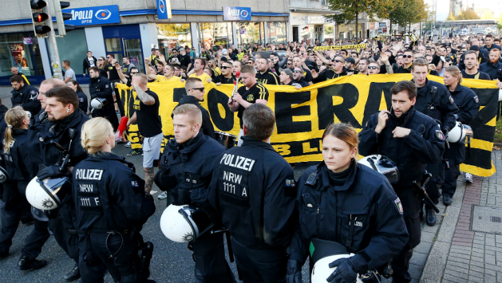 Фанаты «Боруссии» перед матчем с «Лейпцигом»