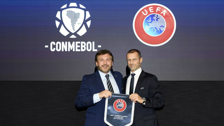 Главы УЕФА и КОНМЕБОЛ