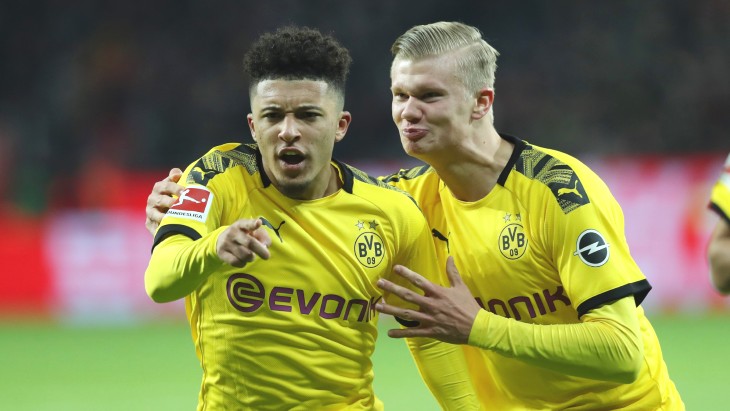 Джейдон Санчо и Эрлинг Холанд