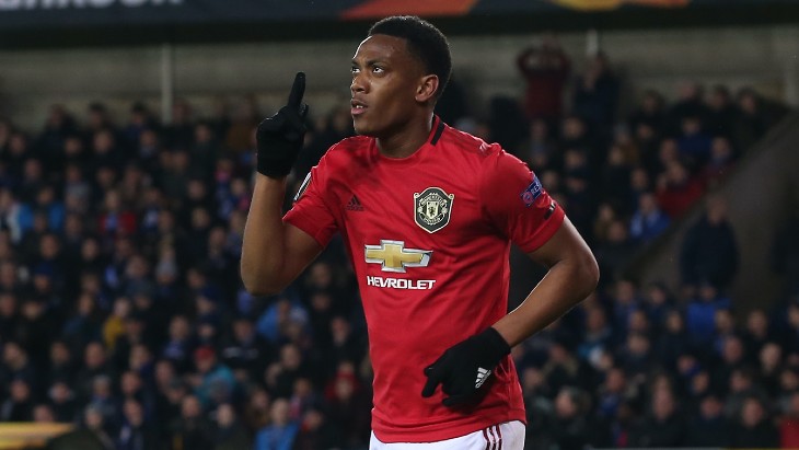 Антони Марсьяль, который сравнял счет